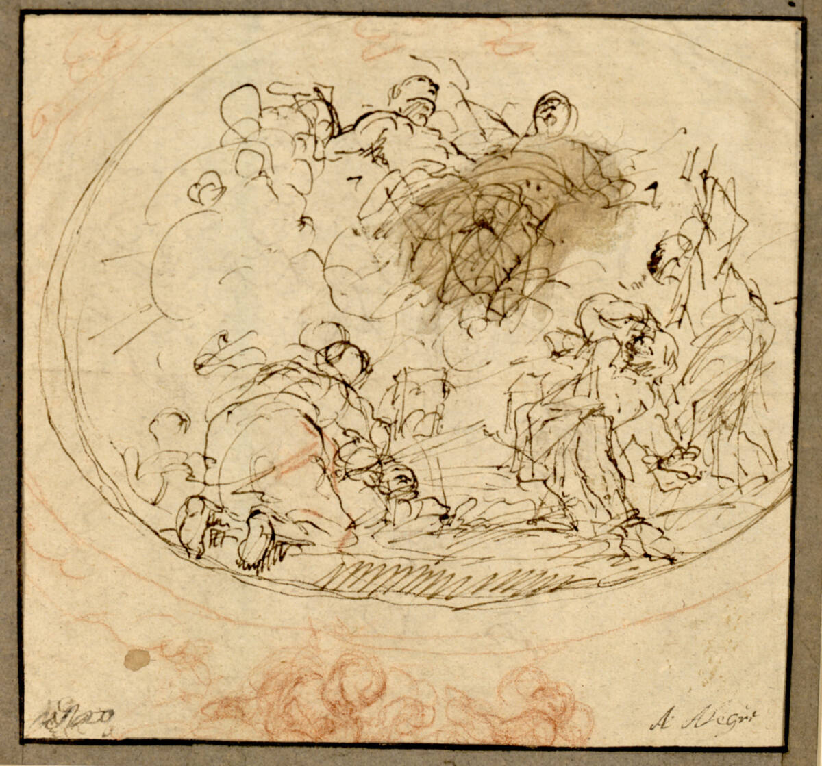 Anonym, Himmelfahrt Mariae (?) (liegendes Oval)