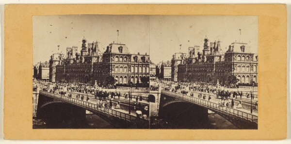 Edward and Henry T. Anthony & Co., Vue instantanee du pont d'Arcole le 15 aont [sic] (Paris.)