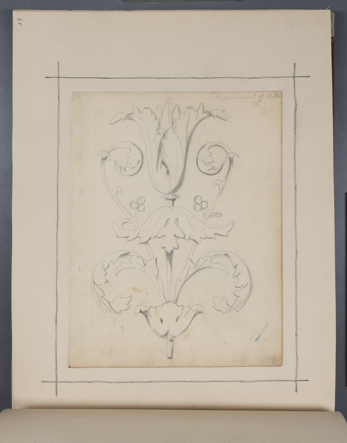 Franz Jordan (Potsdam-Babelsberg), Florale Stuck-Wandgestaltung