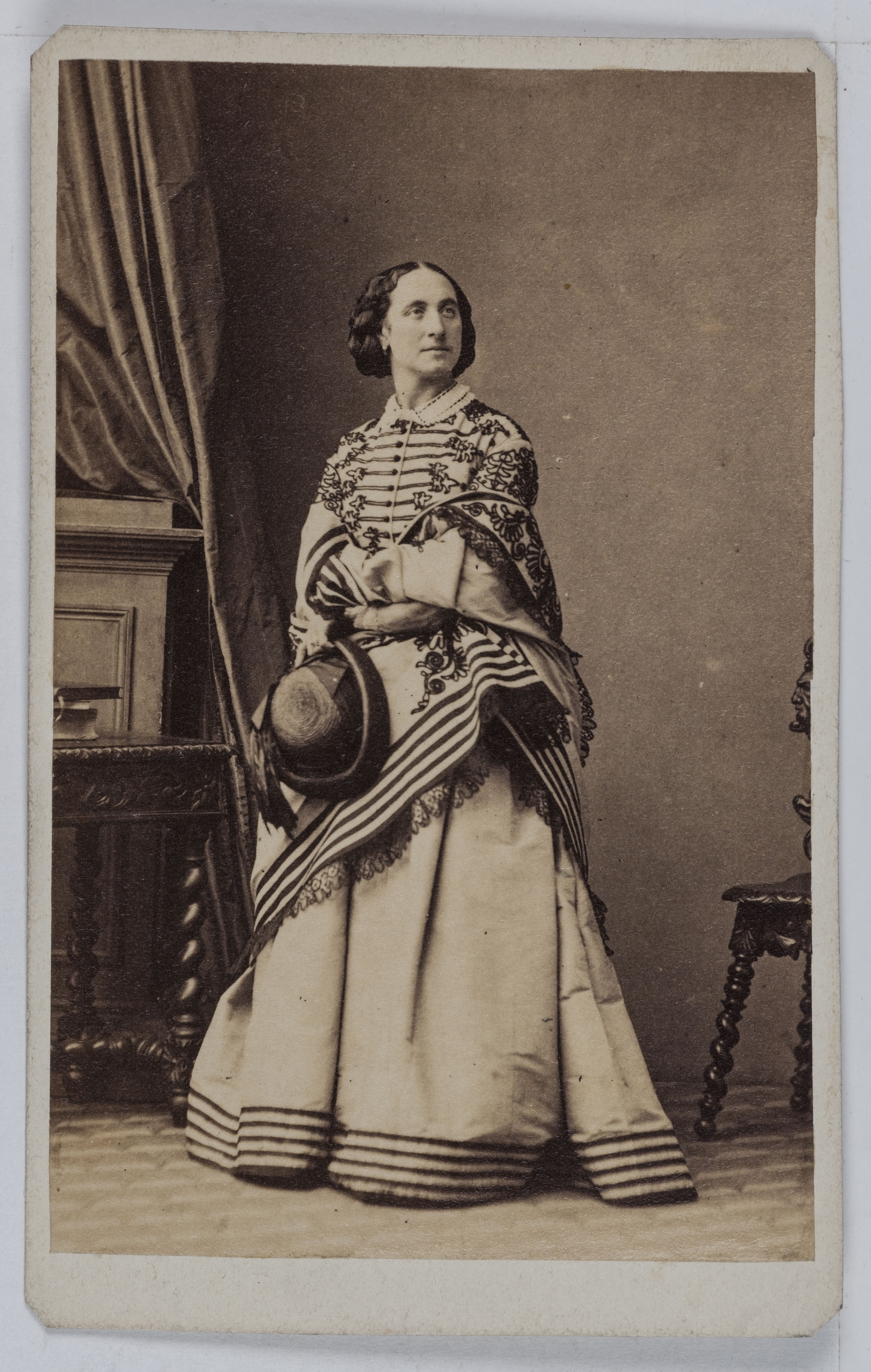 Anonyme, Portrait d'Adélaïde Ristori (1822-1906), tragédienne italienne.