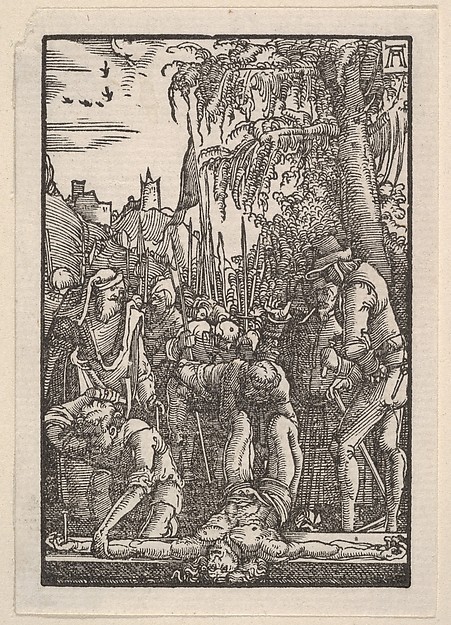 Albrecht Altdorfer, Christ Nailed on the Cross, from "The Fall and Salvation of Mankind Through the Life and Passion of Christ"