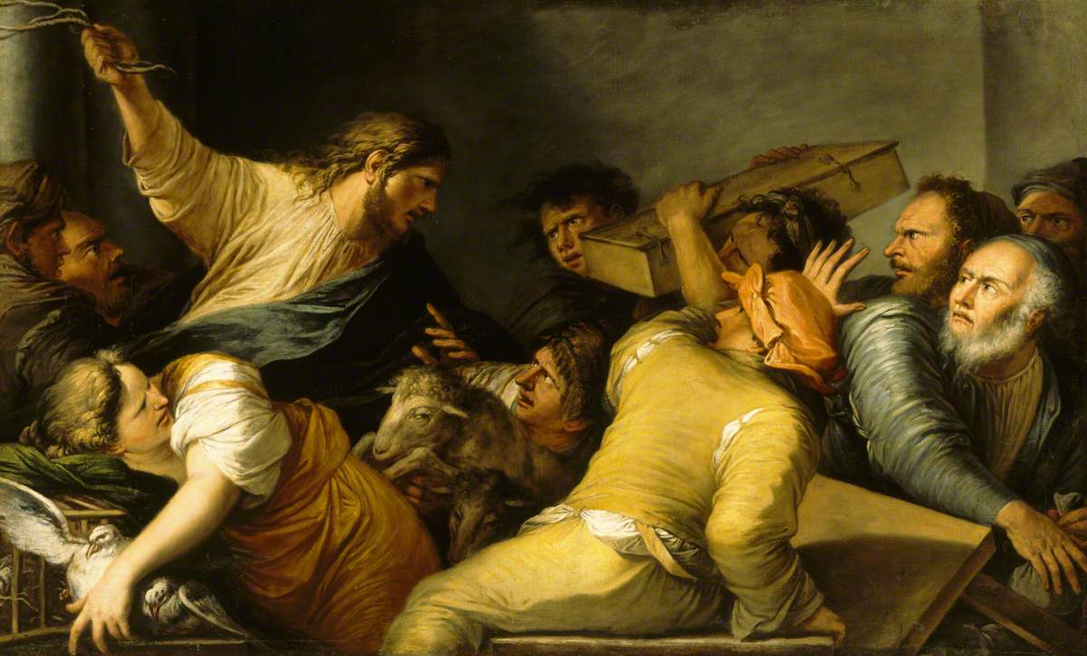 Salvator Rosa, Christ expelling the Money Changers from the Temple