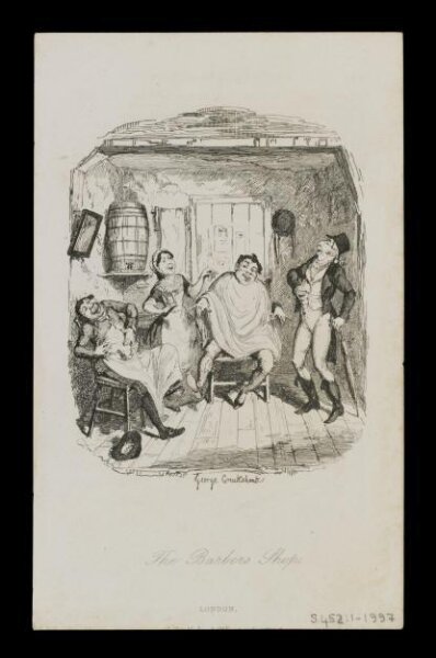 Cruikshank, George, The Barbers Shop