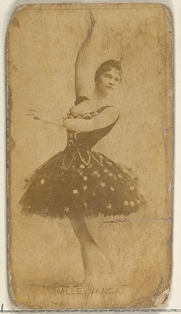 Allen & Ginter, Mlle. Vanda, from the Actors and Actresses series (N45, Type 8) for Virginia Brights Cigarettes
