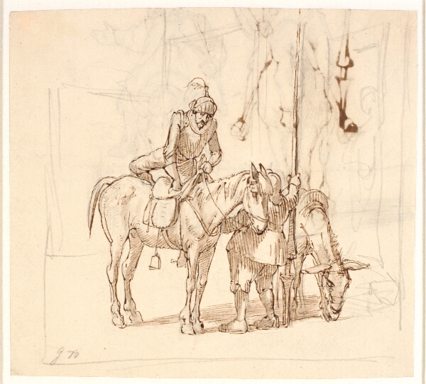 Wilhelm Marstrand, Don Quixote stiger til hest