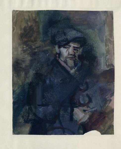 Ervin Bossanyi, Portrait of a Man at the Camp d'etrangers