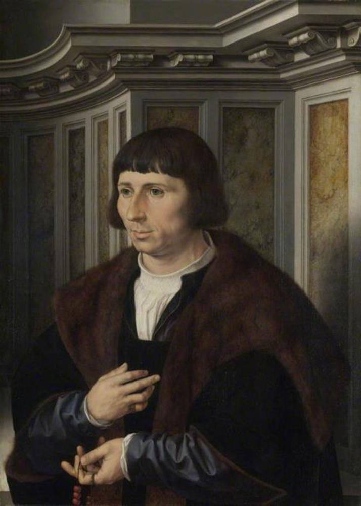 Jan Gossaert, Man with a Rosary