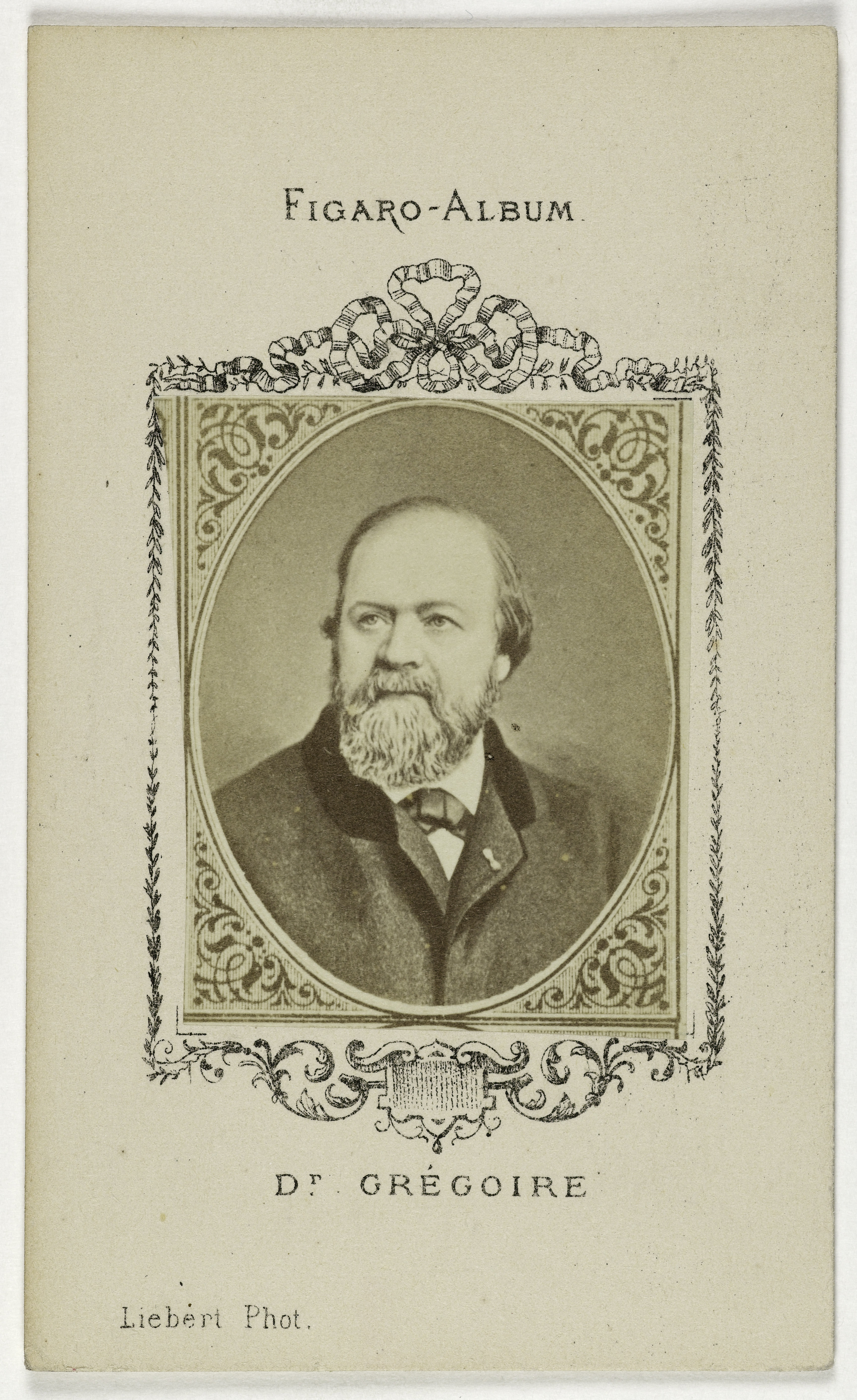Alphonse Liébert, Portrait de Grégoire, (Jules Henri ou Ernest), (médecin)