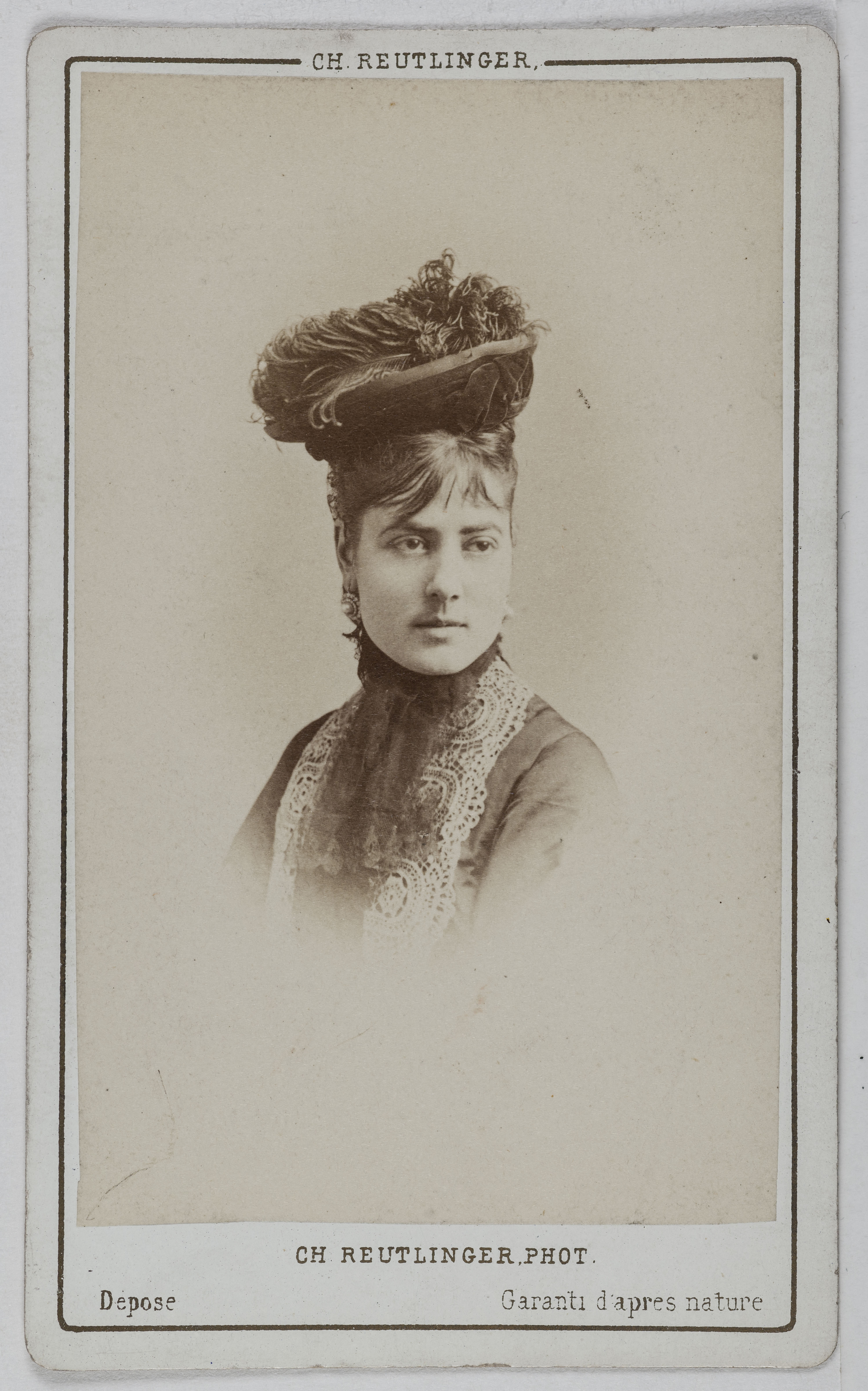 Charles Reutlinger, Portrait de Delphine de Lissy ou Lizy, (actrice)