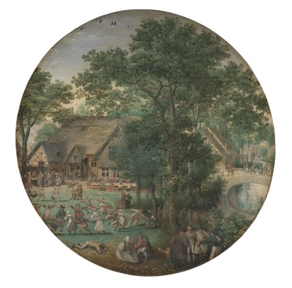 Lucas van Valckenborch, Bondebryllup. Dans i det fri
