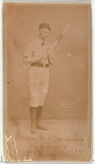 Goodwin & Company, Thomas Turner, Center Field, Minneapolis, from the Old Judge series (N172) for Old Judge Cigarettes