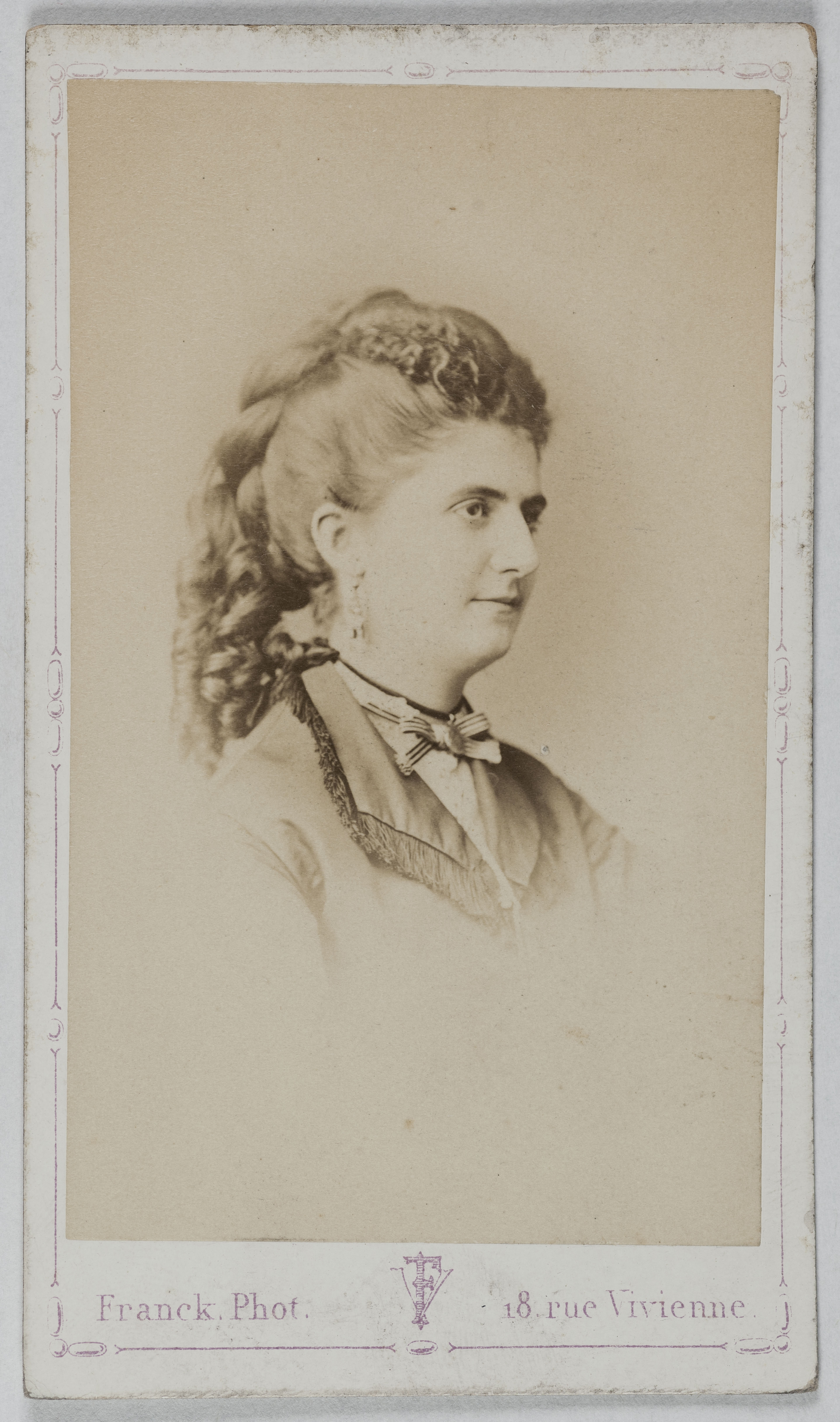 Franck, Portrait de Ferrare Denise, (épouse de Monsieur Matz), (actrice)