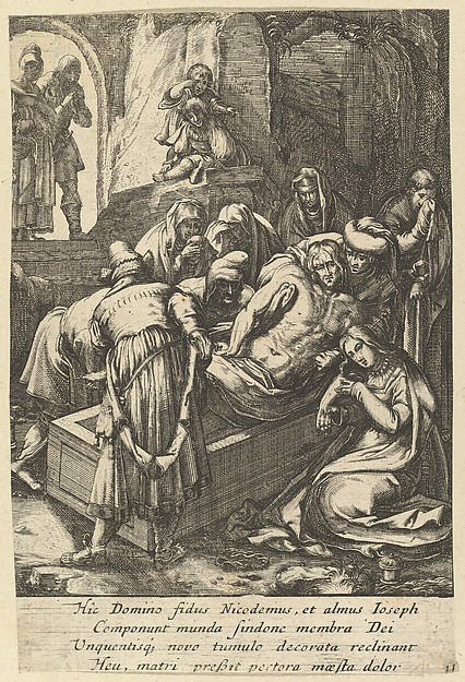 Nicolas Cochin, The Entombment, from "The Passion of Christ"