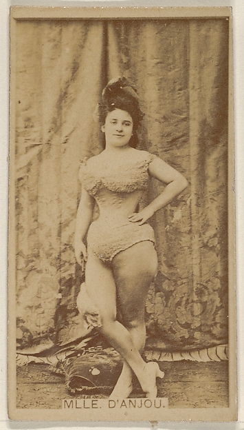 Allen & Ginter, Mlle. D' Anjou, from the Actors and Actresses series (N45, Type 8) for Virginia Brights Cigarettes