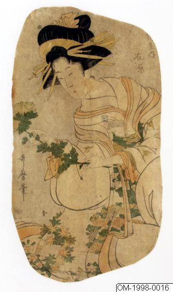 Kitagawa Utamaro, Träsnitt, Bildkonst, Woodcut, Print, Woodblock