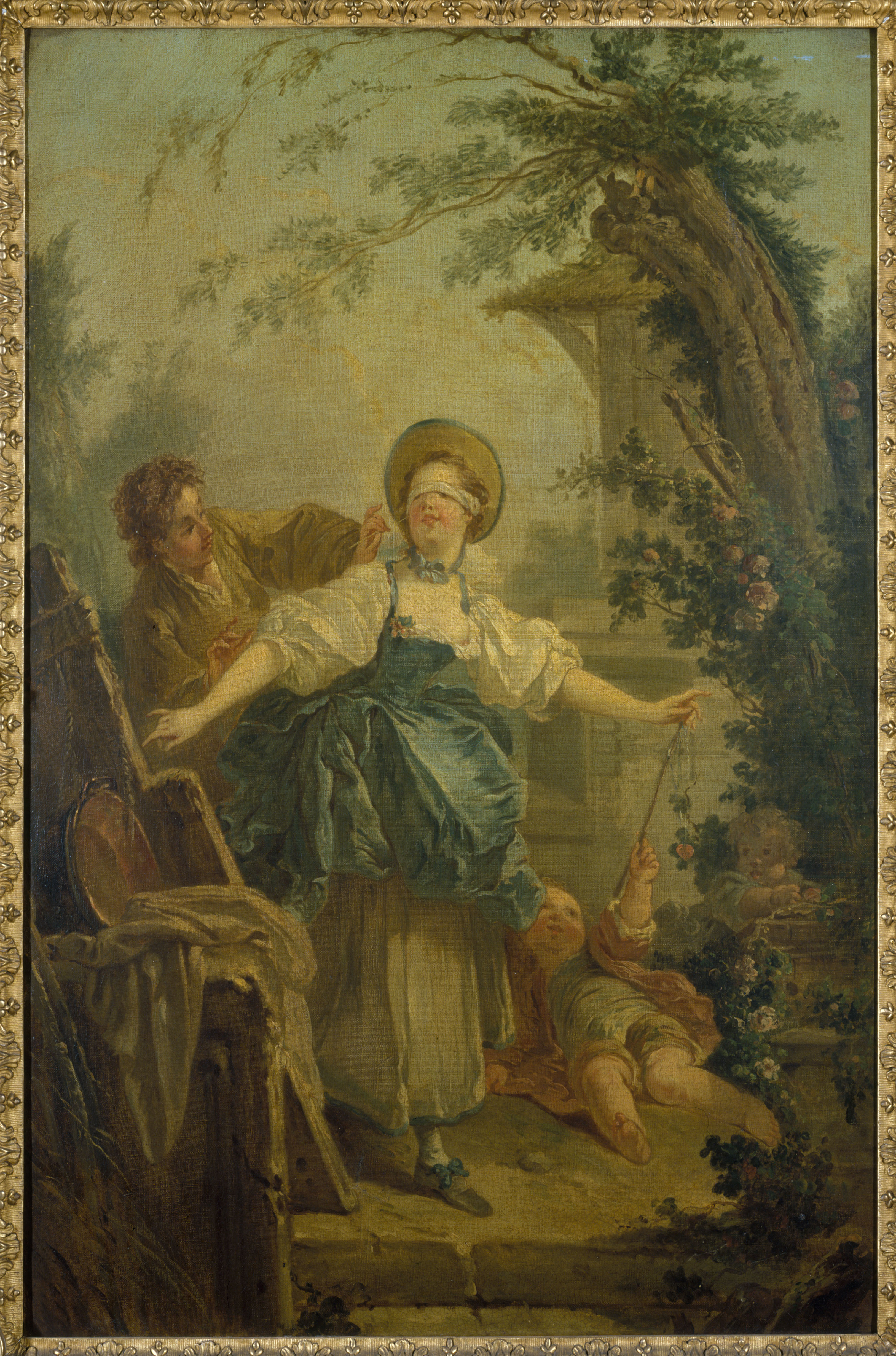 Anonyme, Le colin-maillard, d'après Fragonard