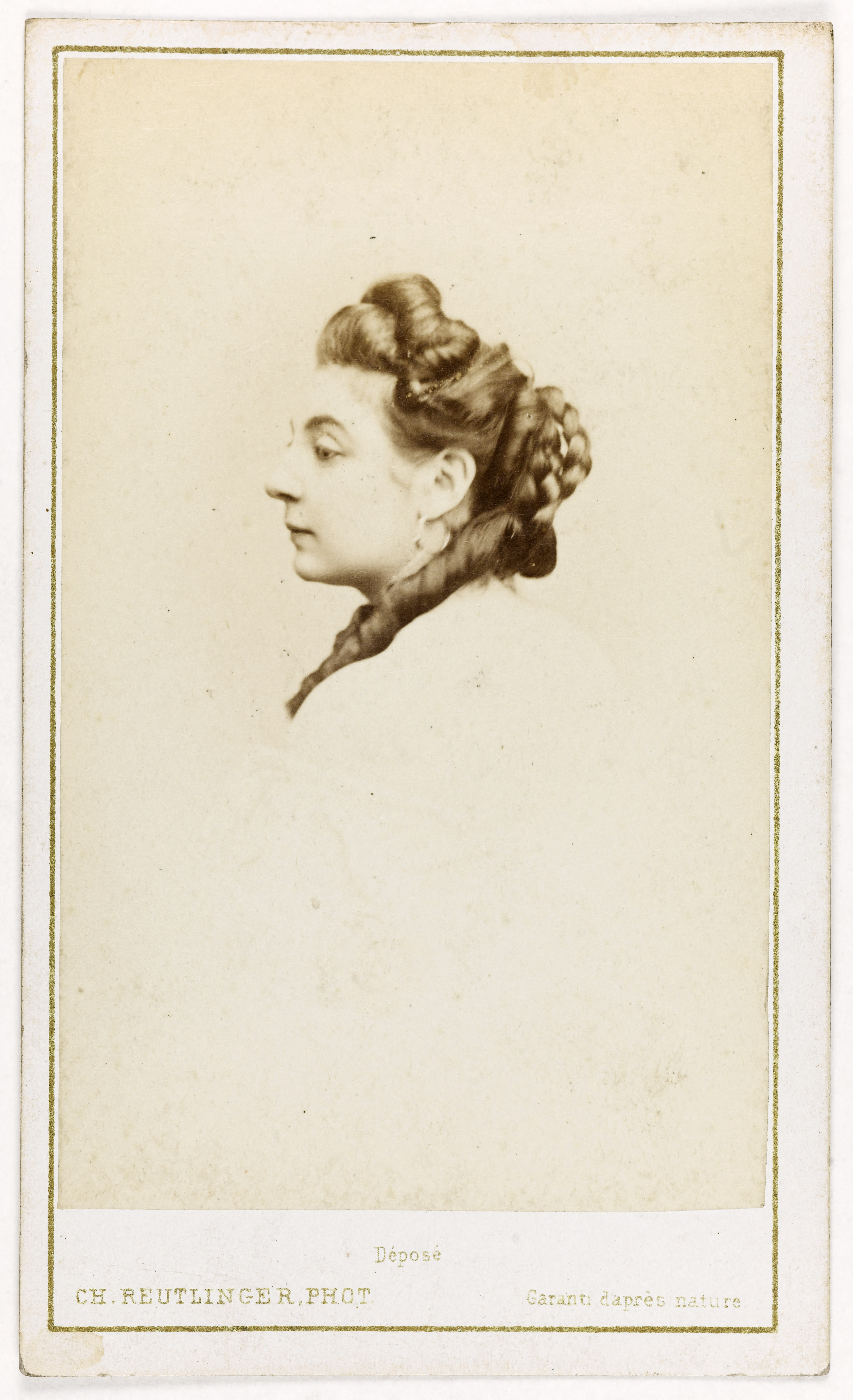 Charles Reutlinger, Portrait d'Angéline Thèse ou Thèze, (danseuse, actrice)