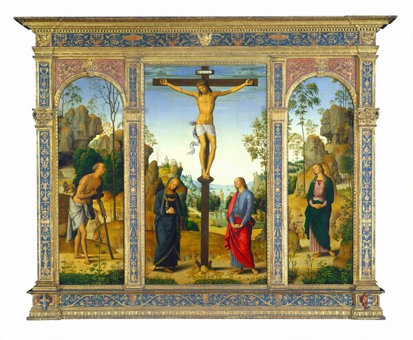 Pietro Perugino, The Crucifixion with the Virgin, Saint John, Saint Jerome, and Saint Mary Magdalene