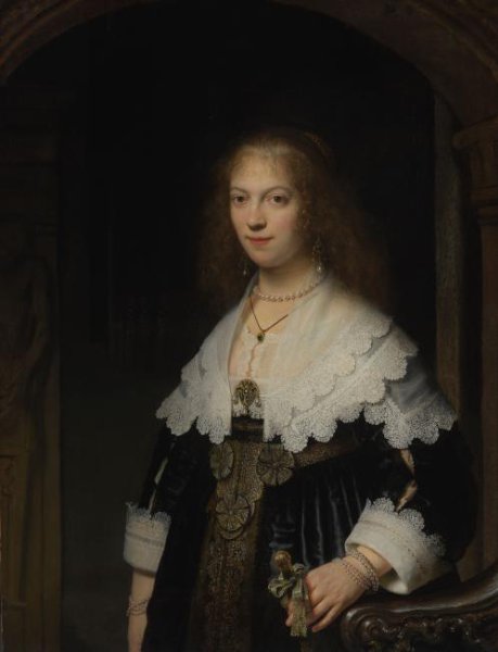 Rembrandt van Rijn, Portrait of a Woman, Probably Maria Trip (1619-1683)