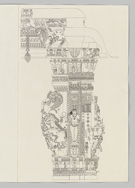 Unidentified, Shiva Ravananugrahamurti; woman holding a flywhisk; rearing yali
