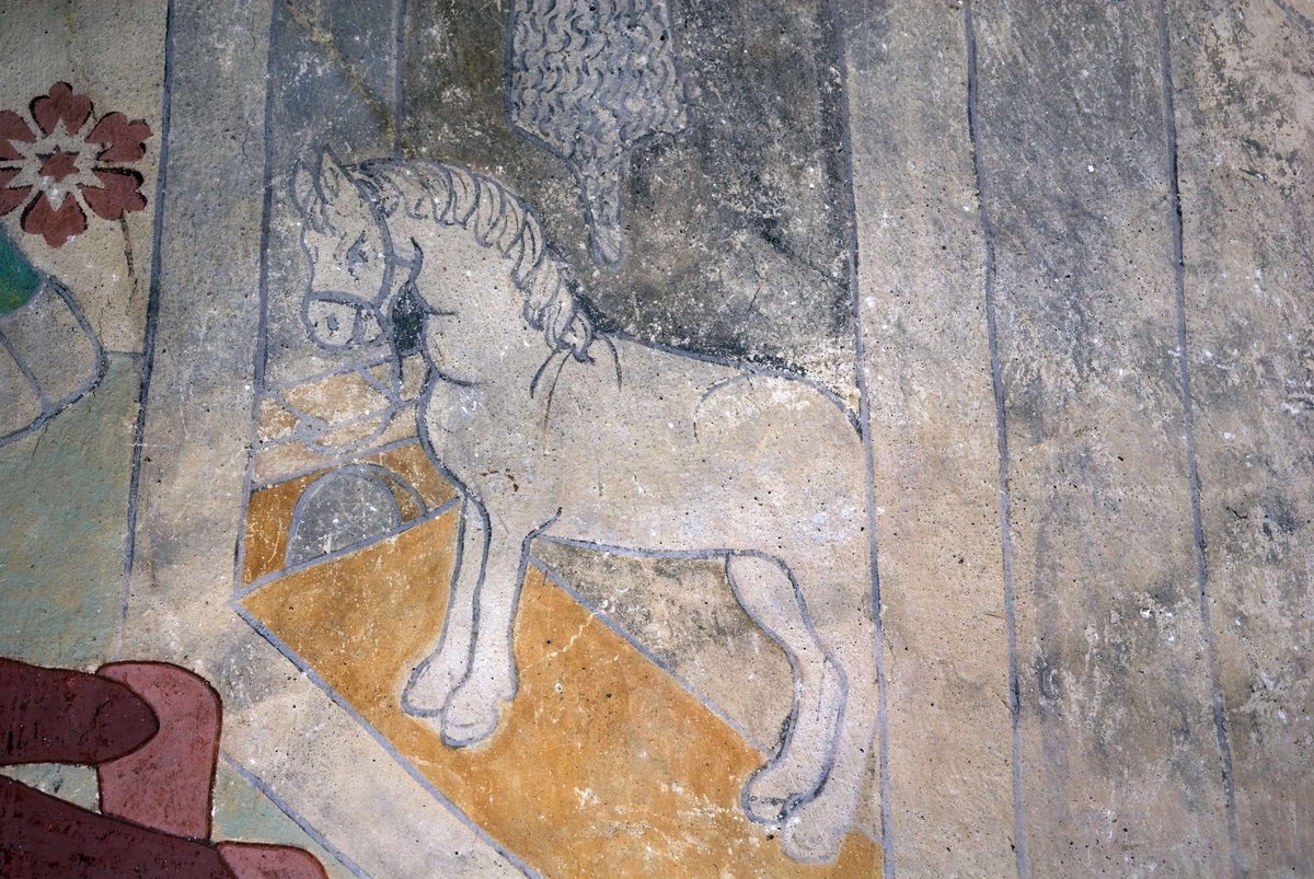 Bengt Backlund, Lime painting in Husby-Sjutolfts Church, Uppland 2009