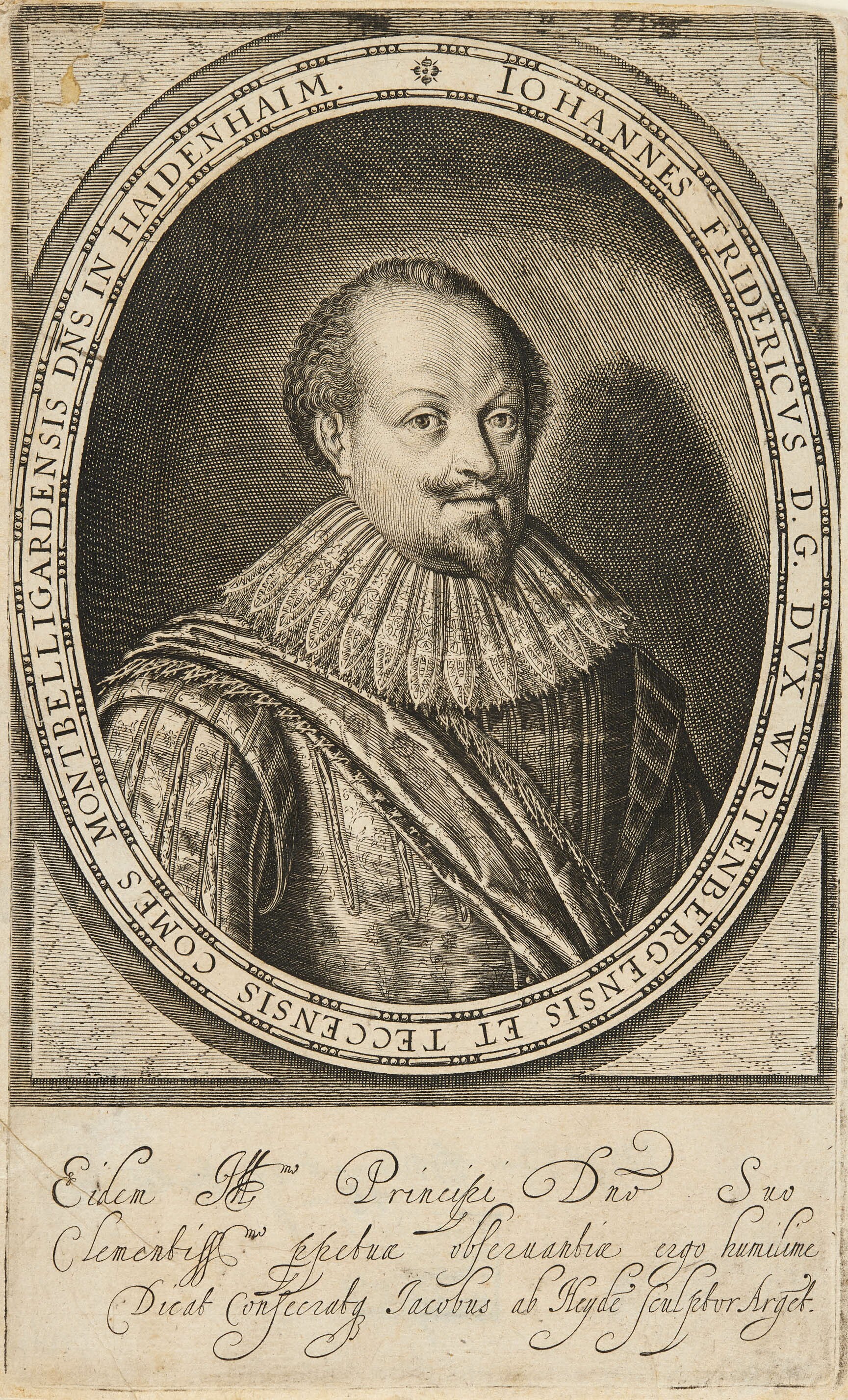 Jacob van der Heyden, Bildnis Herzog Johann Friedrich von Württemberg