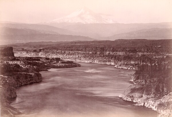 Carleton Watkins, [Mt. Hood from the Dalles, Oregon]
