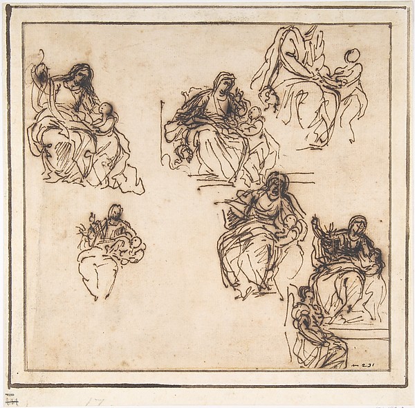 Agostino Masucci, Studies for the Education of the Virgin