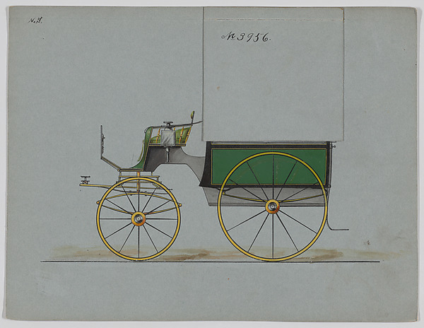 Brewster & Co., Design for Omnibus or Wagonette, no. 3956
