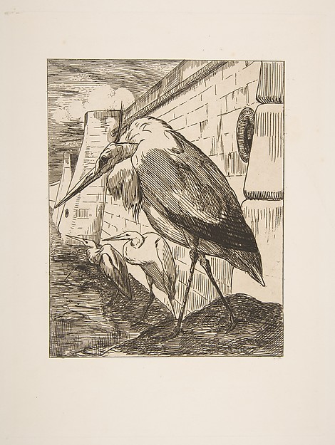 Félix Bracquemond, Les Cigognes