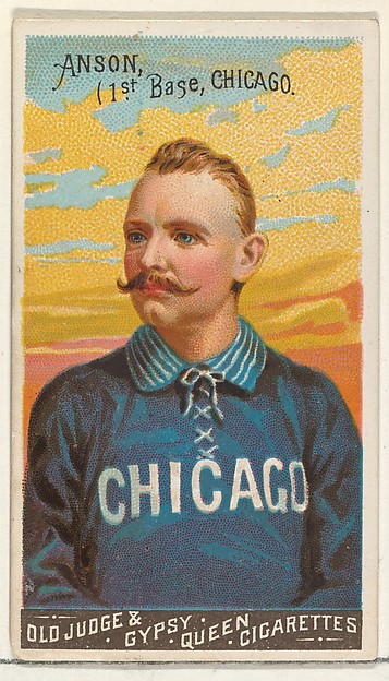 Goodwin & Company, Cap Anson, 1st Base, Chicago, from the Goodwin Champion series for Old Judge and Gypsy Queen Cigarettes