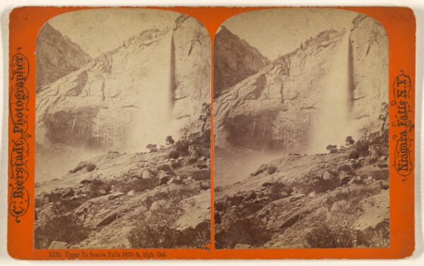Charles Bierstadt, Upper Yo Semite Falls 1600 ft. high Cal.