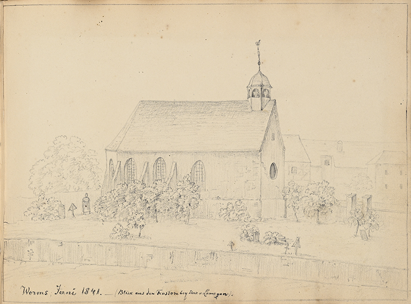 Sophie Julie von (autor) Ungern-Sternberg, Wormsi (?) vaade / Chapel Field. Leht albumist