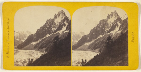 Adolphe Braun, Vallee de Chamounix. La mer de Glace. - Mont-Blanc.