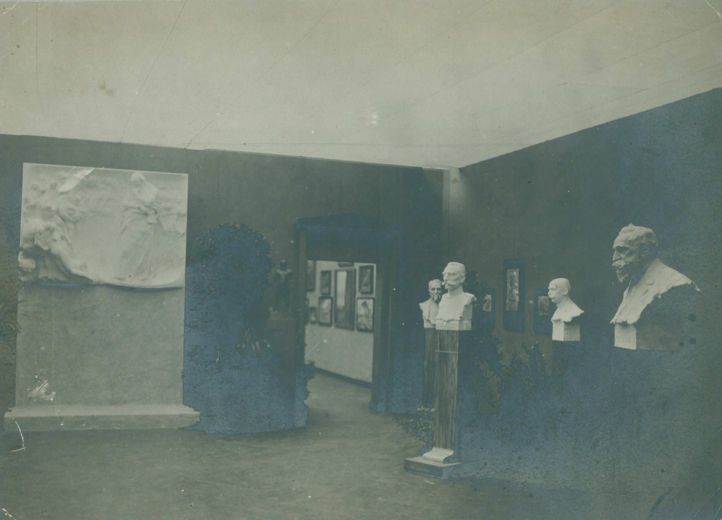 Viktor Kovačić, Postav izložbe Oton Iveković i drugovi, Umjetnički paviljon 1901.