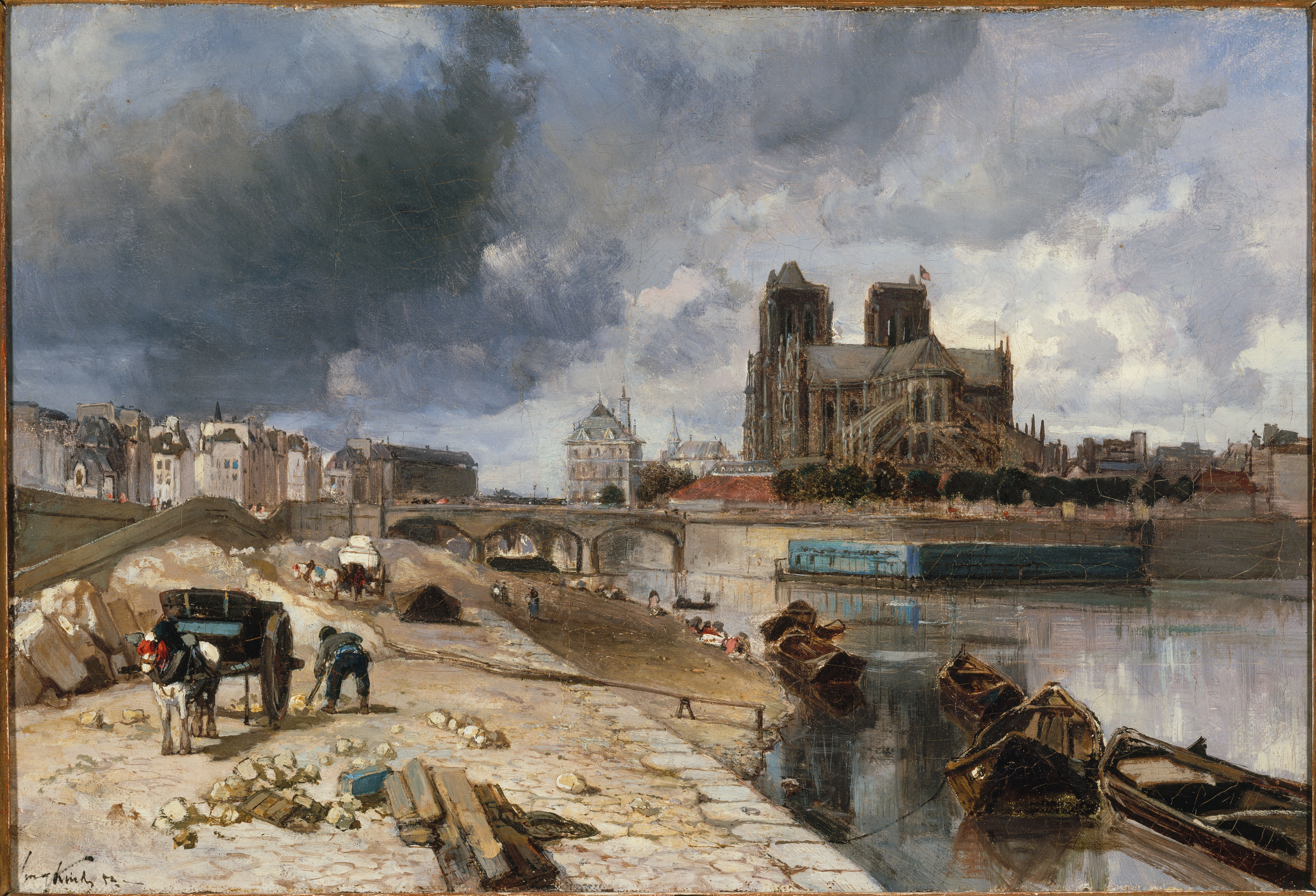 Johan Barthold Jongkind, Notre-Dame vue du quai de la Tournelle
