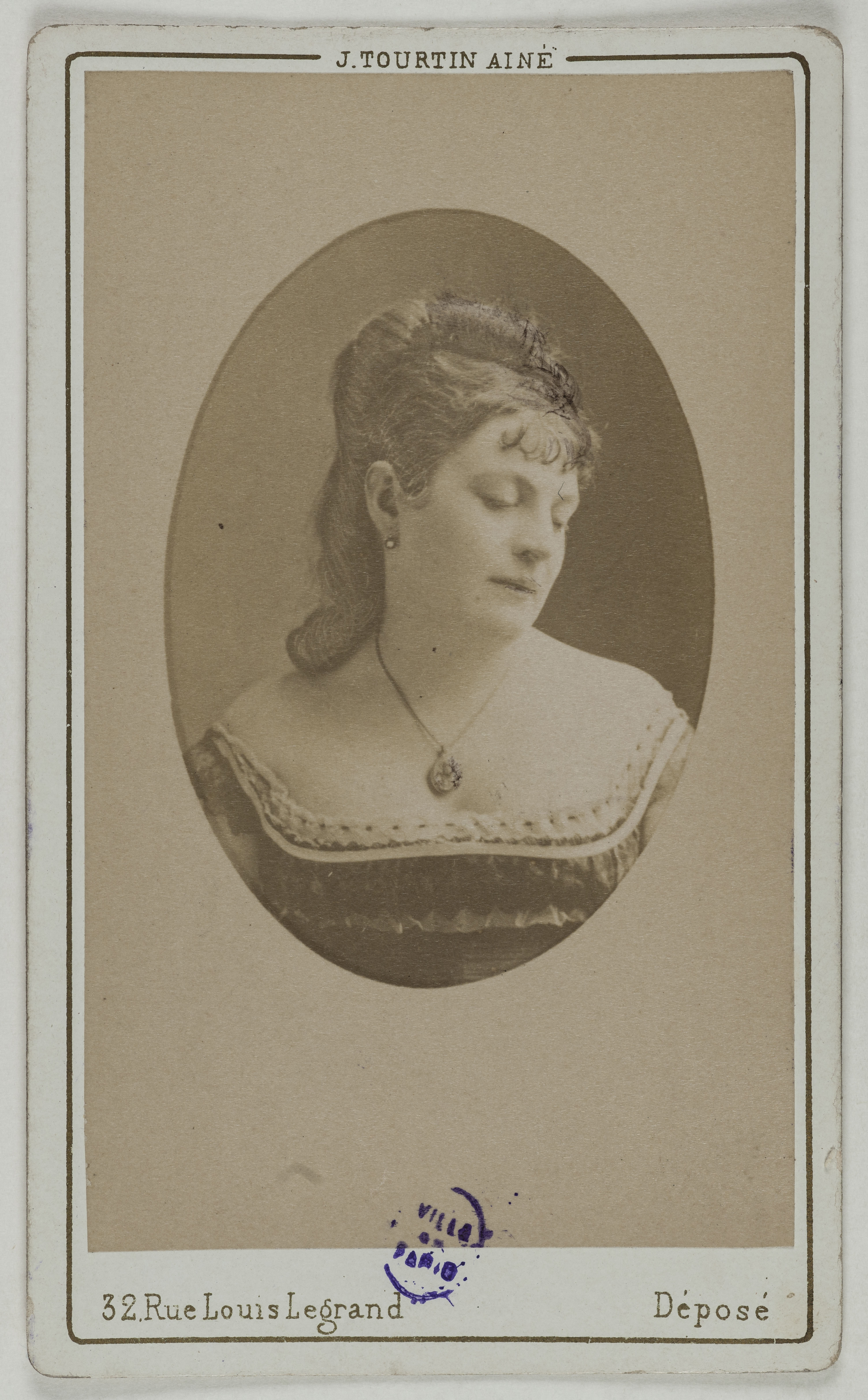 Joseph Tourtin, Portrait de Derly Alida, (actrice)