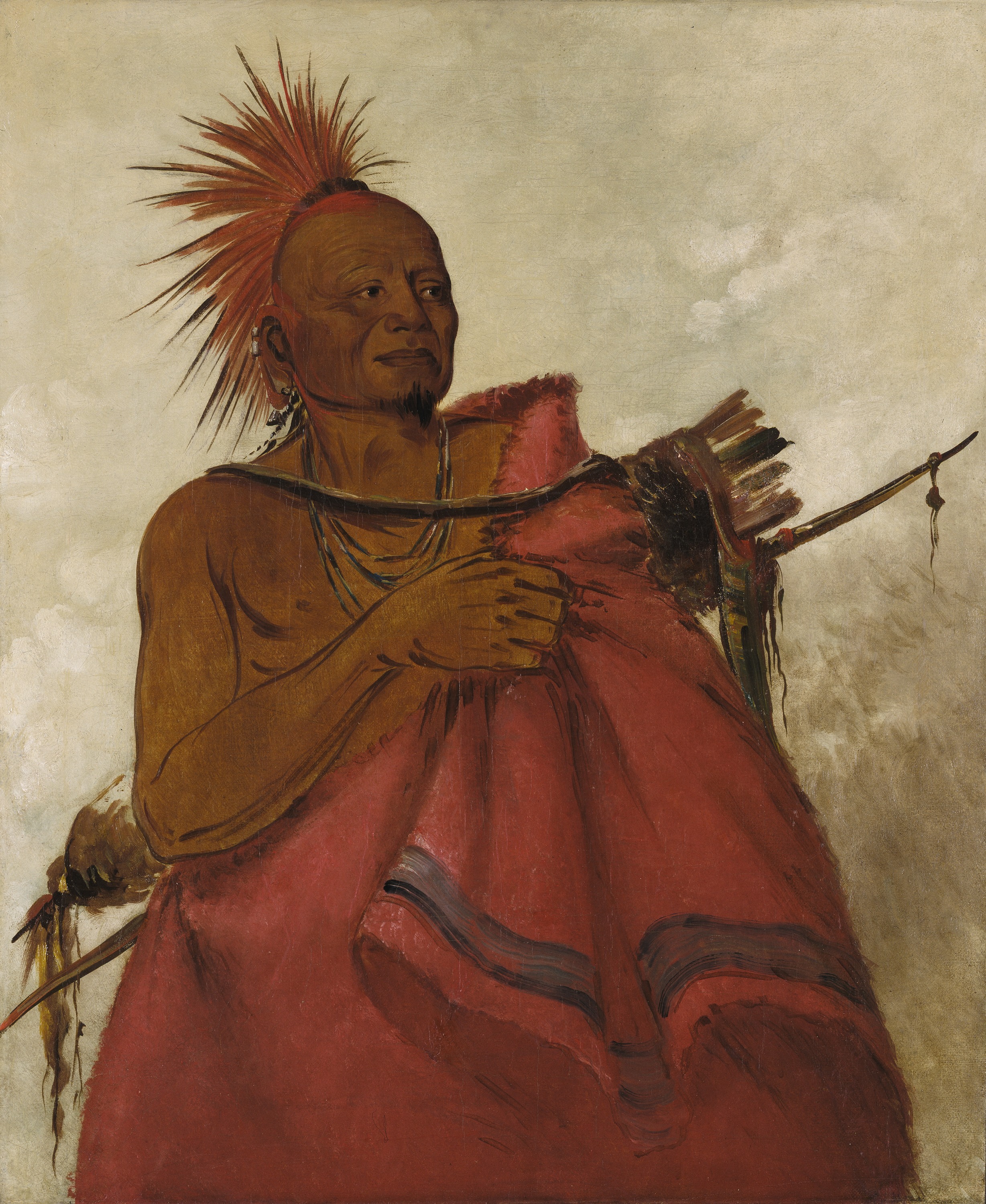 George Catlin, Tcha-tó-ga, Mad Buffalo, Murderer of Two White Men