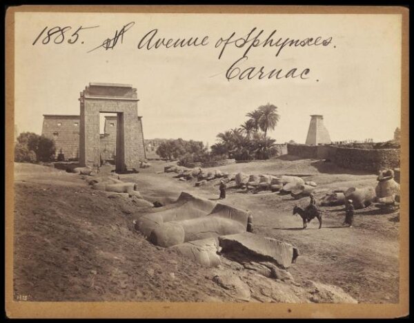 Francis Frith, Avenue of Sphynxes.  Carnac