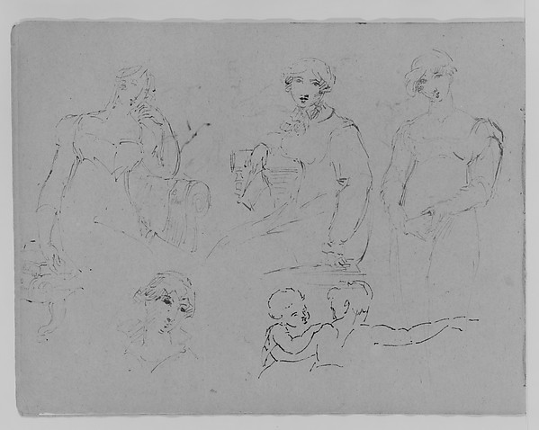 Thomas Sully, Five Figure Studies (from Sketchbook)