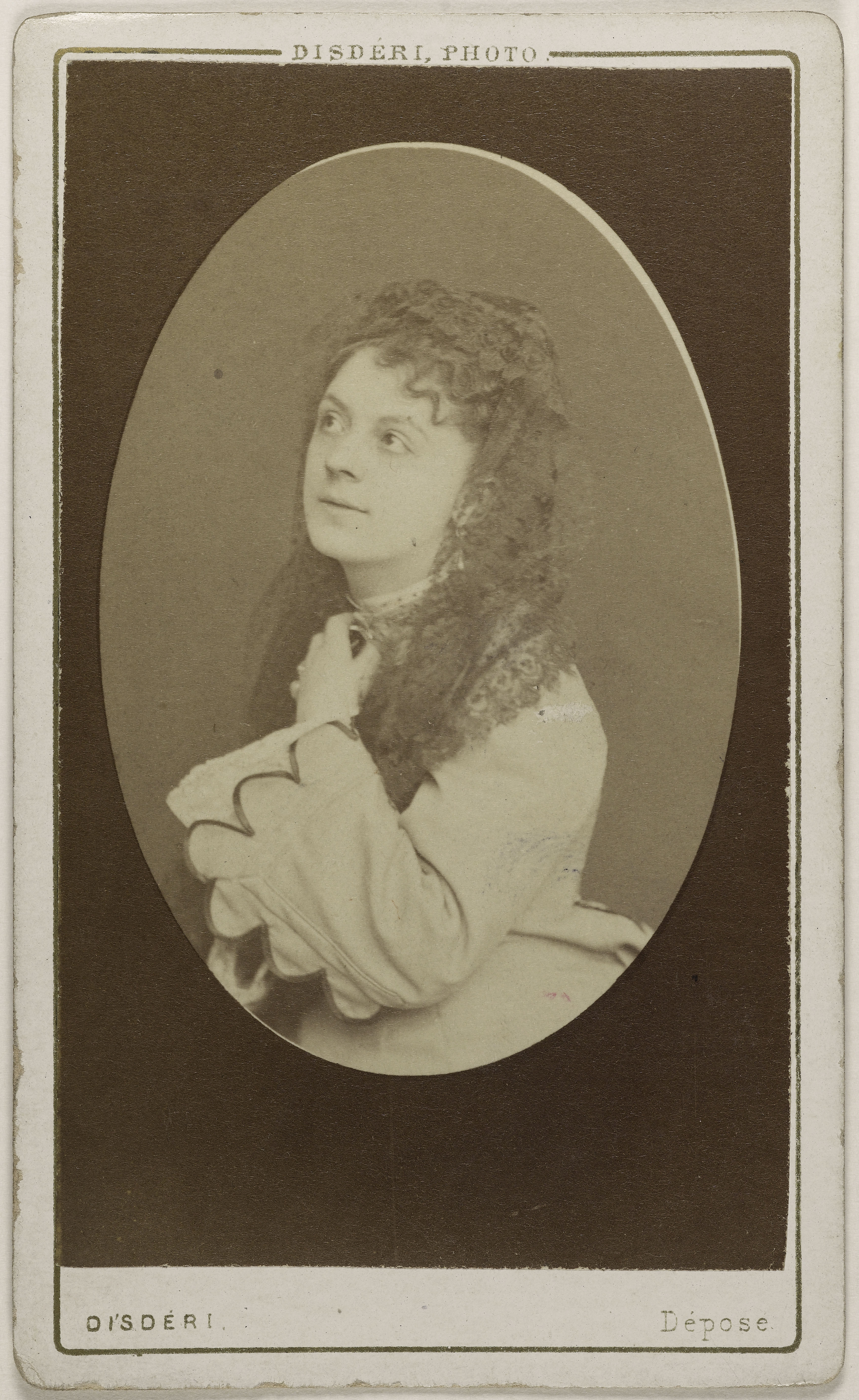 André-Adolphe-Eugène Disdéri, Portrait de Béranger, Berthe, (actrice)