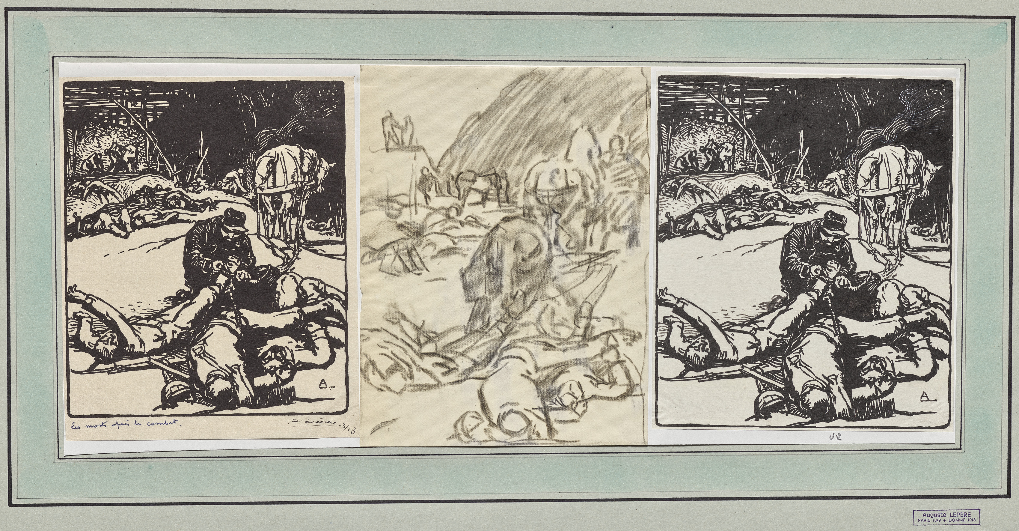 Auguste Louis Lepère, Les Morts après le combat