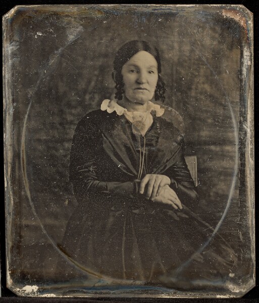 Jacob Byerly, [Portrait of a Seated, Middle-aged Woman with Ringlets]