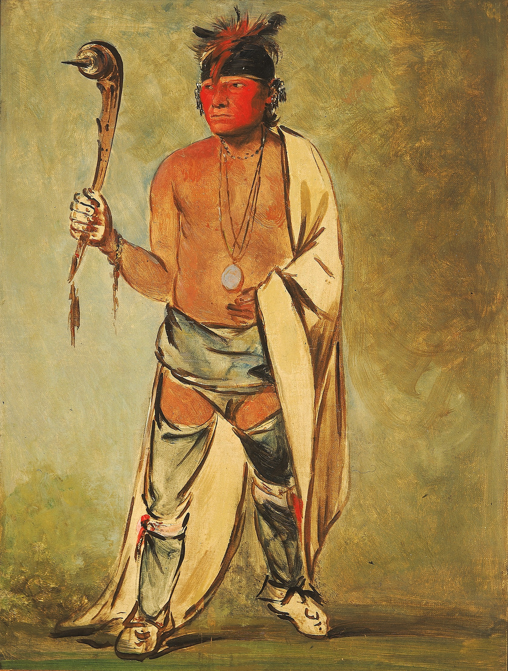 George Catlin, Naugh-háigh-hee-kaw, He Who Moistens the Wood
