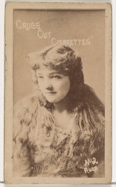 W. Duke, Sons & Co., Card Number 2, Robe, from the Actors and Actresses series (N145-1) issued by Duke Sons & Co. to promote Cross Cut Cigarettes