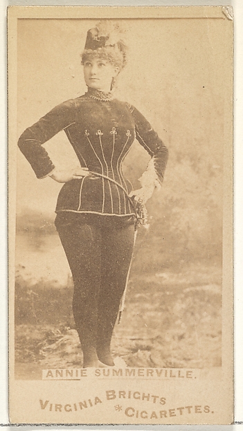 Allen & Ginter, Annie Summerville, from the Actors and Actresses series (N45, Type 1) for Virginia Brights Cigarettes