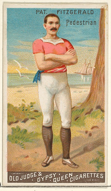 Goodwin & Company, Patrick Fitzgerald, Pedestrian, from the Goodwin Champion series for Old Judge and Gypsy Queen Cigarettes