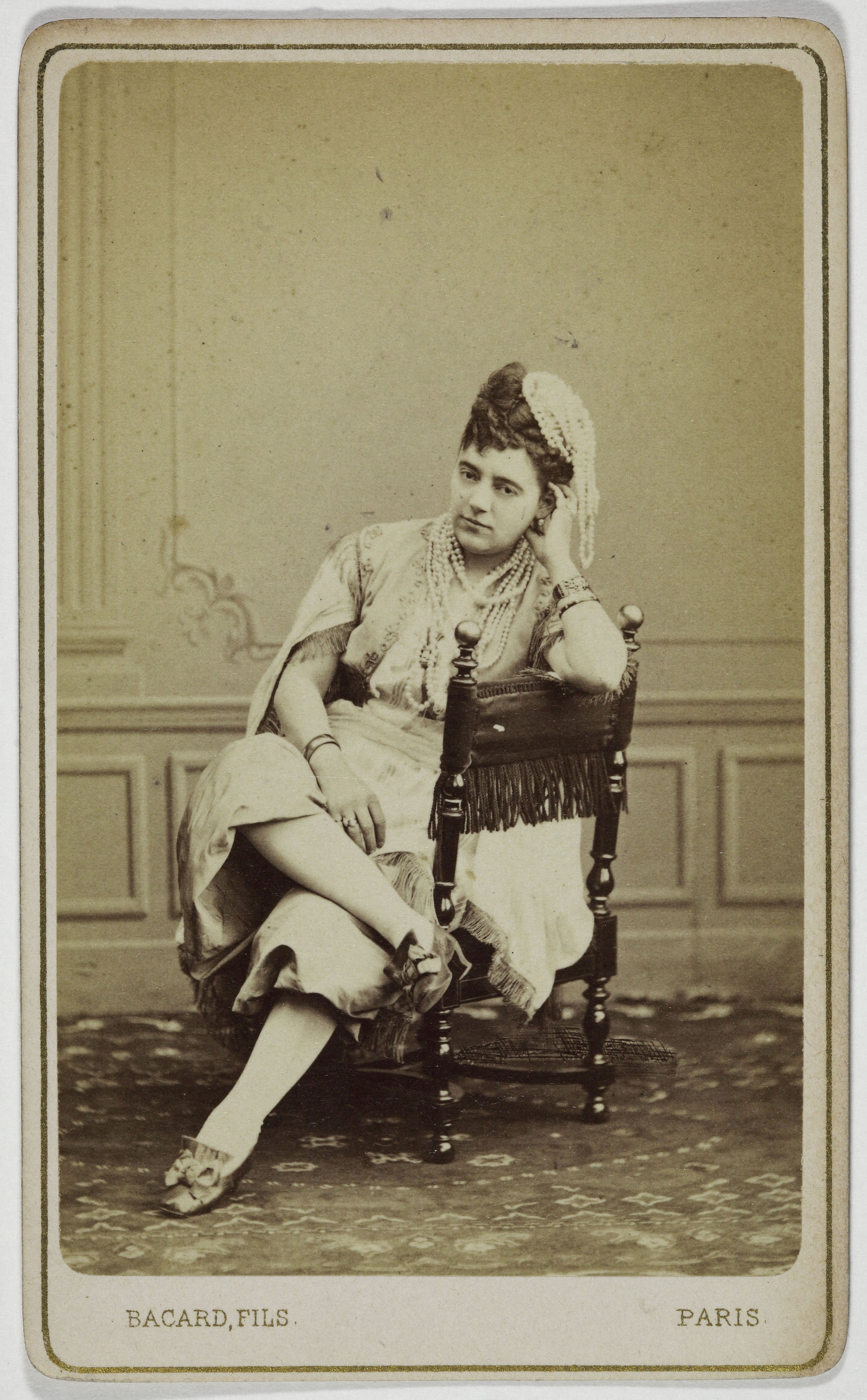 Bacard Fils, Portrait d'Allonzieux, Marie, (actrice)