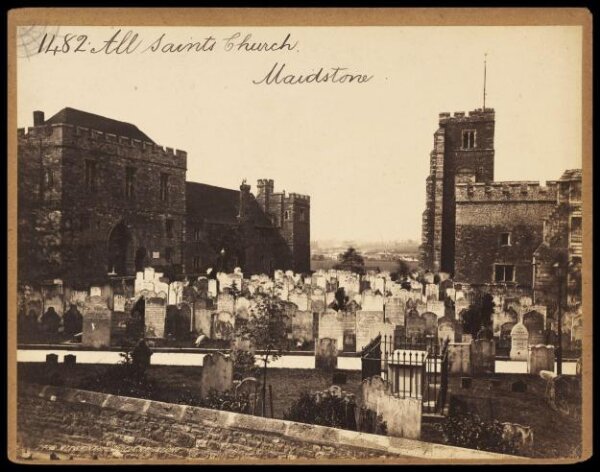 Francis Frith, All Saints Church.  Maidstone