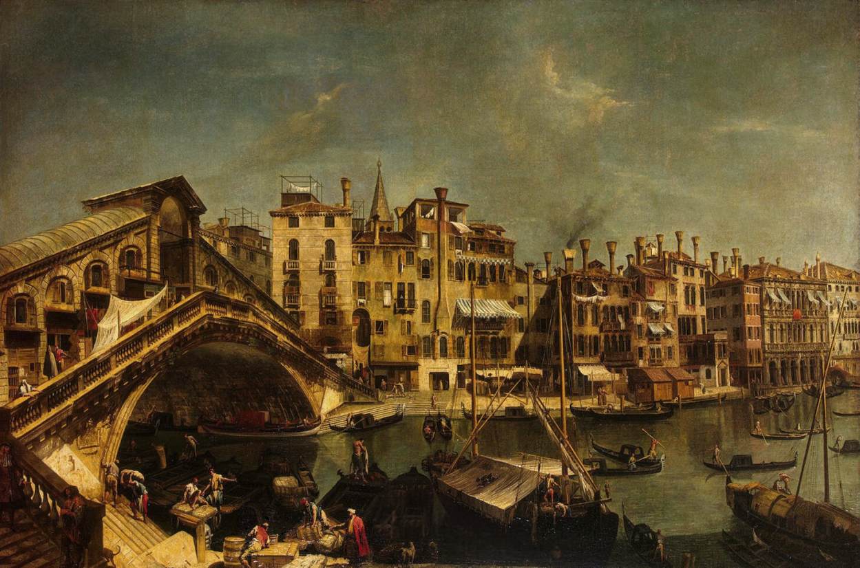 Michele Marieschi, Rialto Bridge in Venice